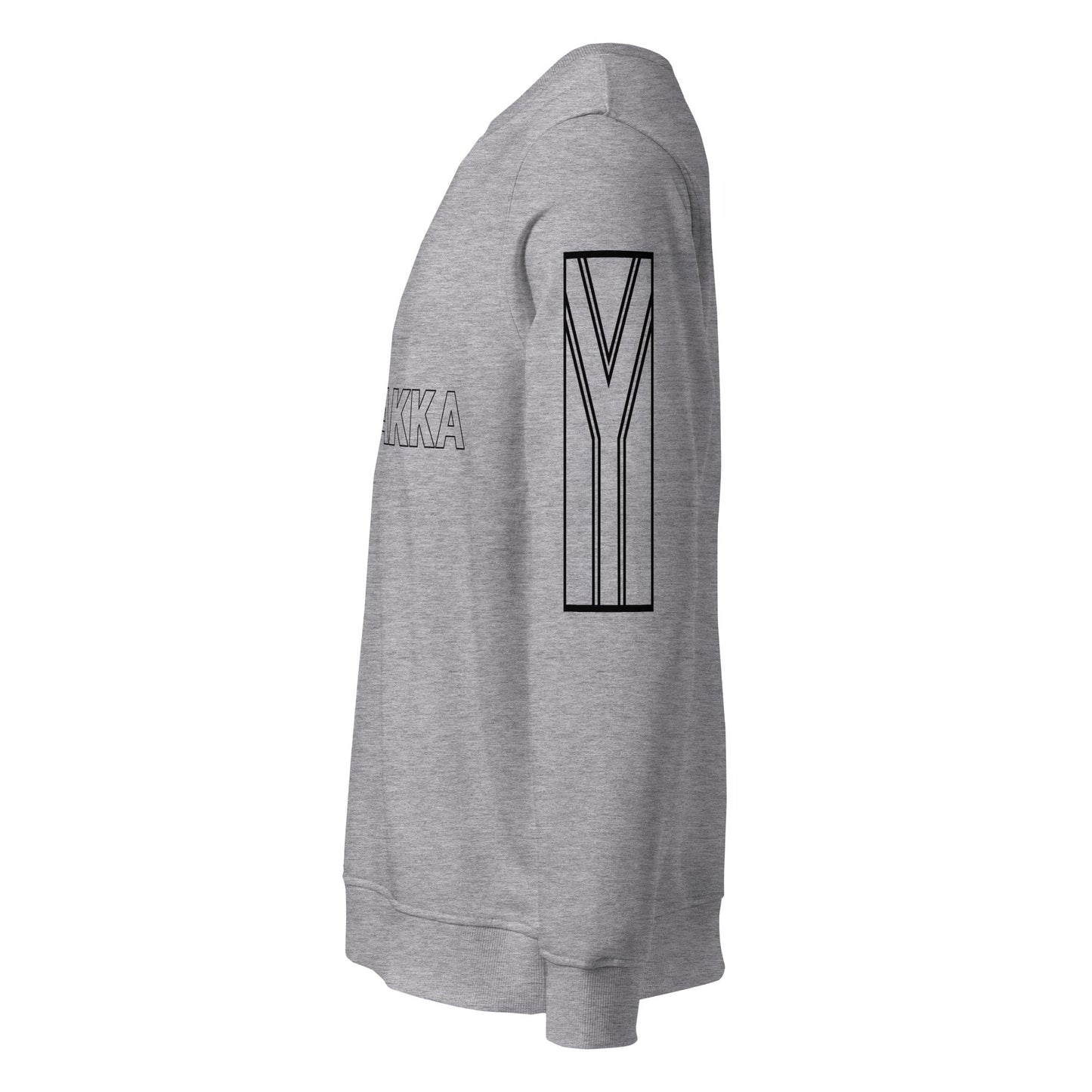 NO LAKKA Unisex grey organic sweatshirt - Bull & Node