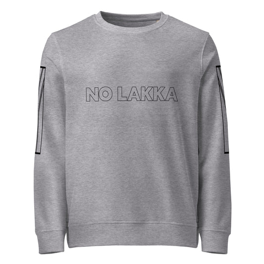 NO LAKKA Unisex grey organic sweatshirt - Bull & Node