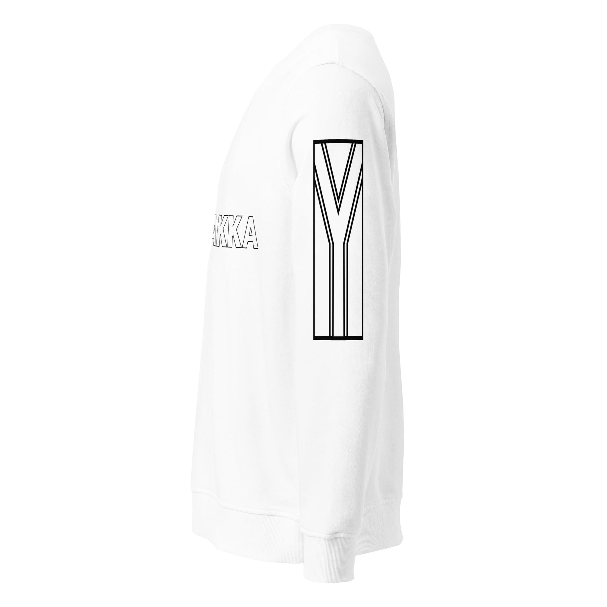 NO LAKKA Unisex white organic sweatshirt - Bull & Node