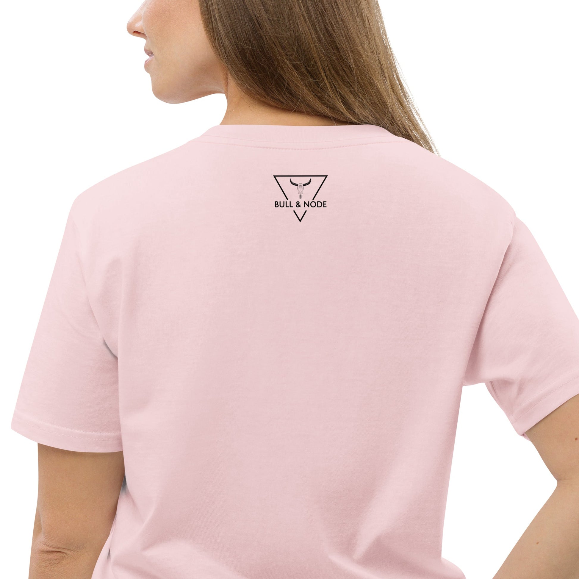 NOPE (mood on your sleeve) Unisex cotton pink organic cotton t-shirt - Bull & Node