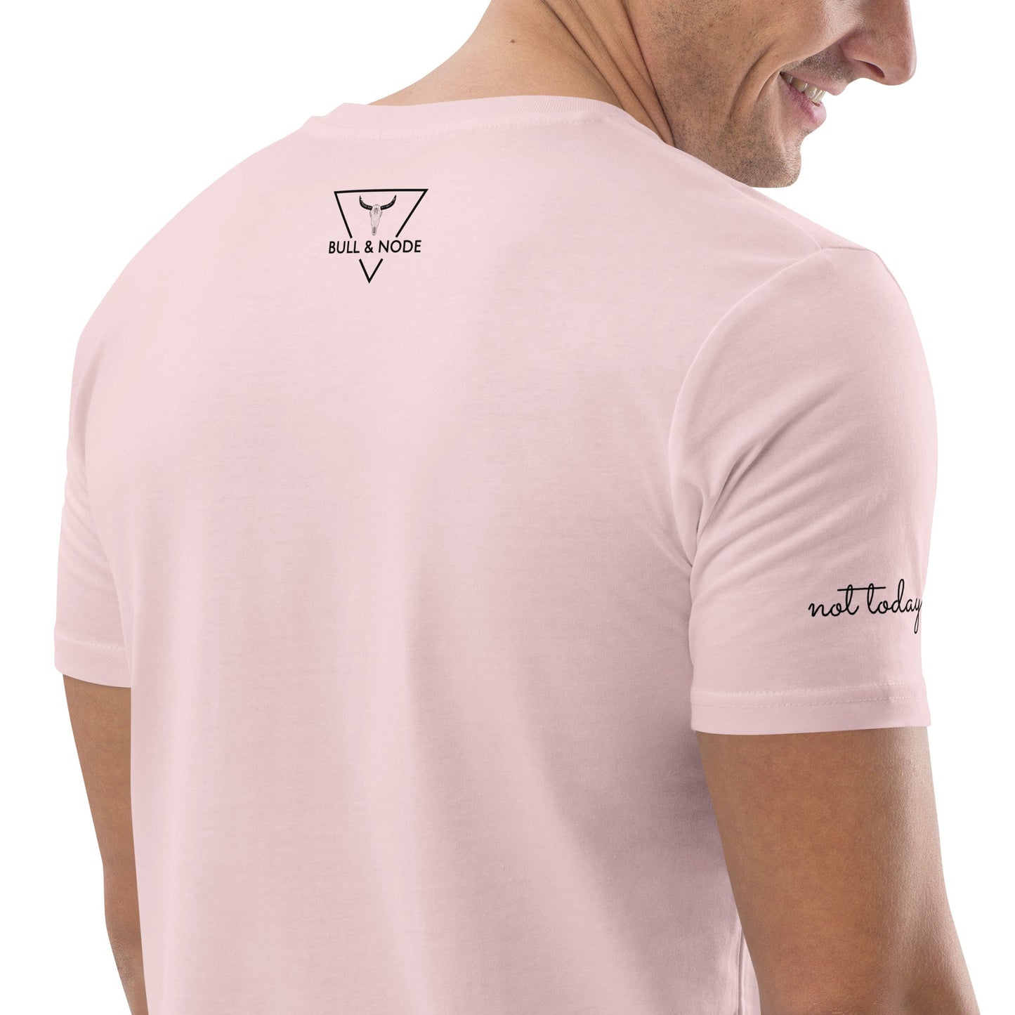 NOPE (mood on your sleeve) Unisex cotton pink organic cotton t-shirt - Bull & Node