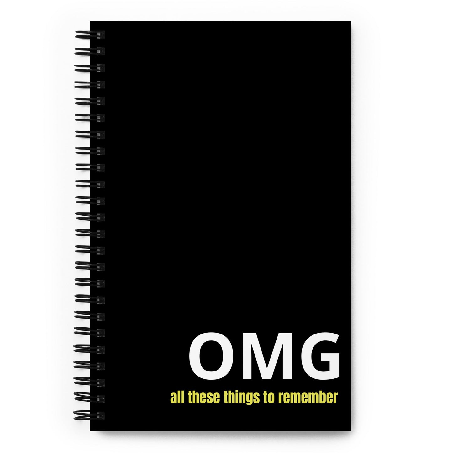 OMG black Spiral notebook - Bull & Node
