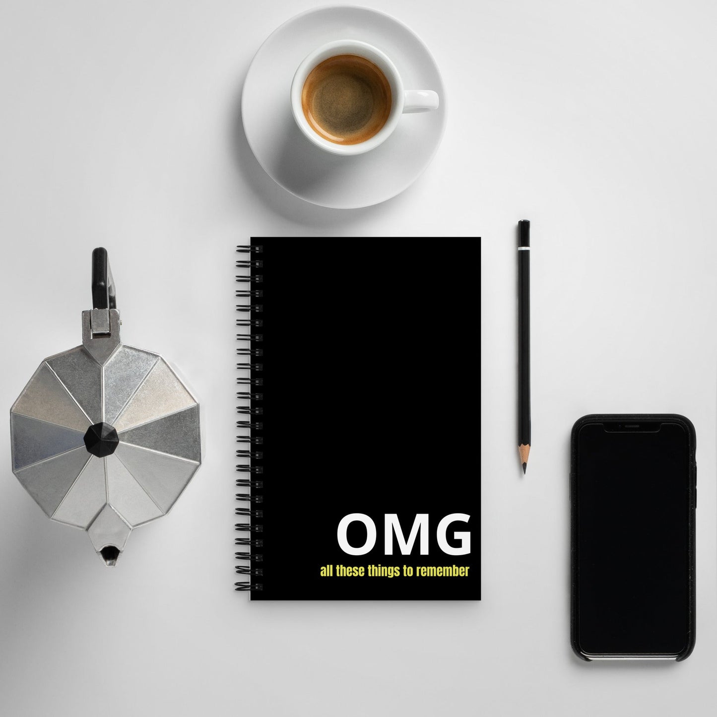 OMG black Spiral notebook - Bull & Node