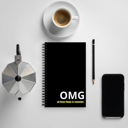 OMG black Spiral notebook - Bull & Node