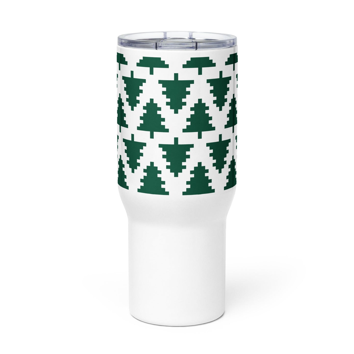 Pixel Spruce Travel mug with a handle - Bull & Node