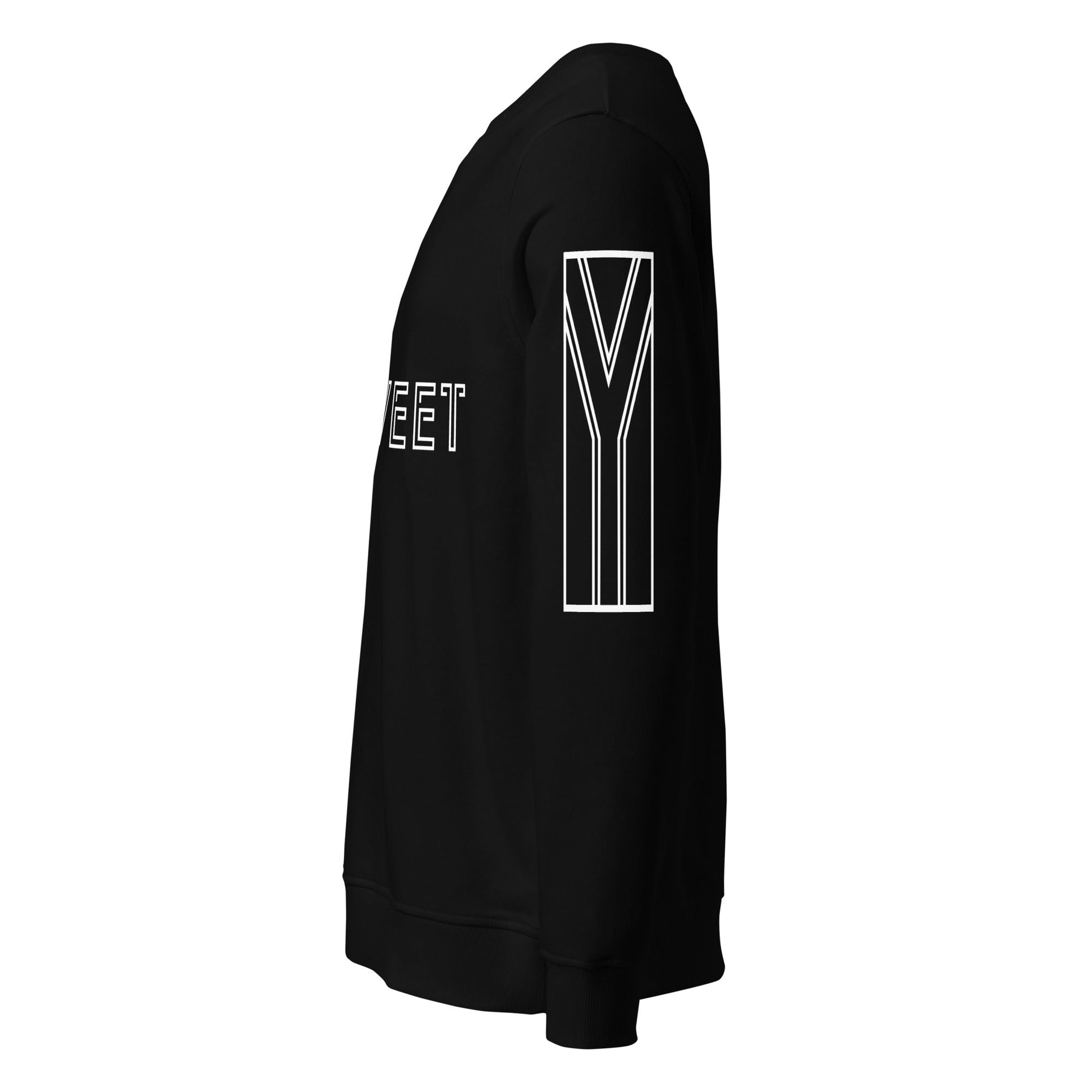 SHWEET Unisex black organic sweatshirt - Bull & Node