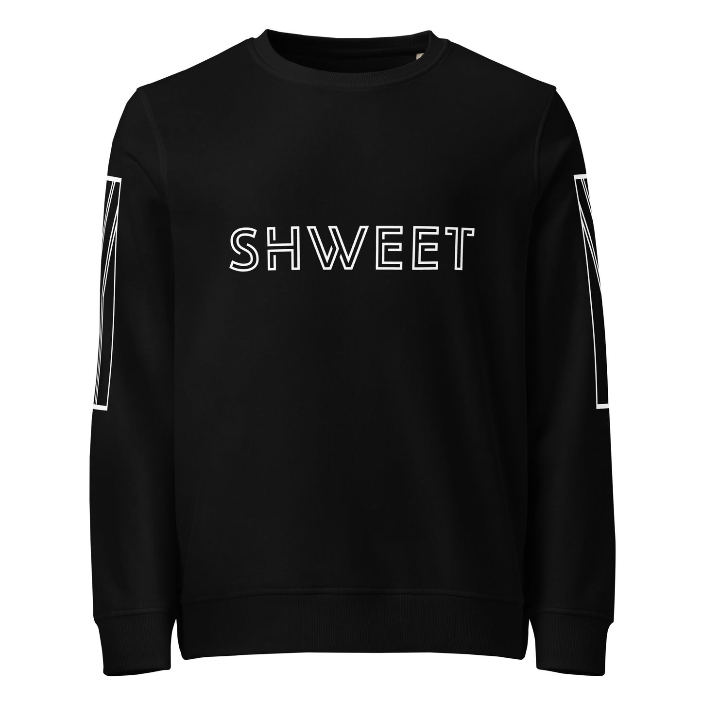 SHWEET Unisex black organic sweatshirt - Bull & Node