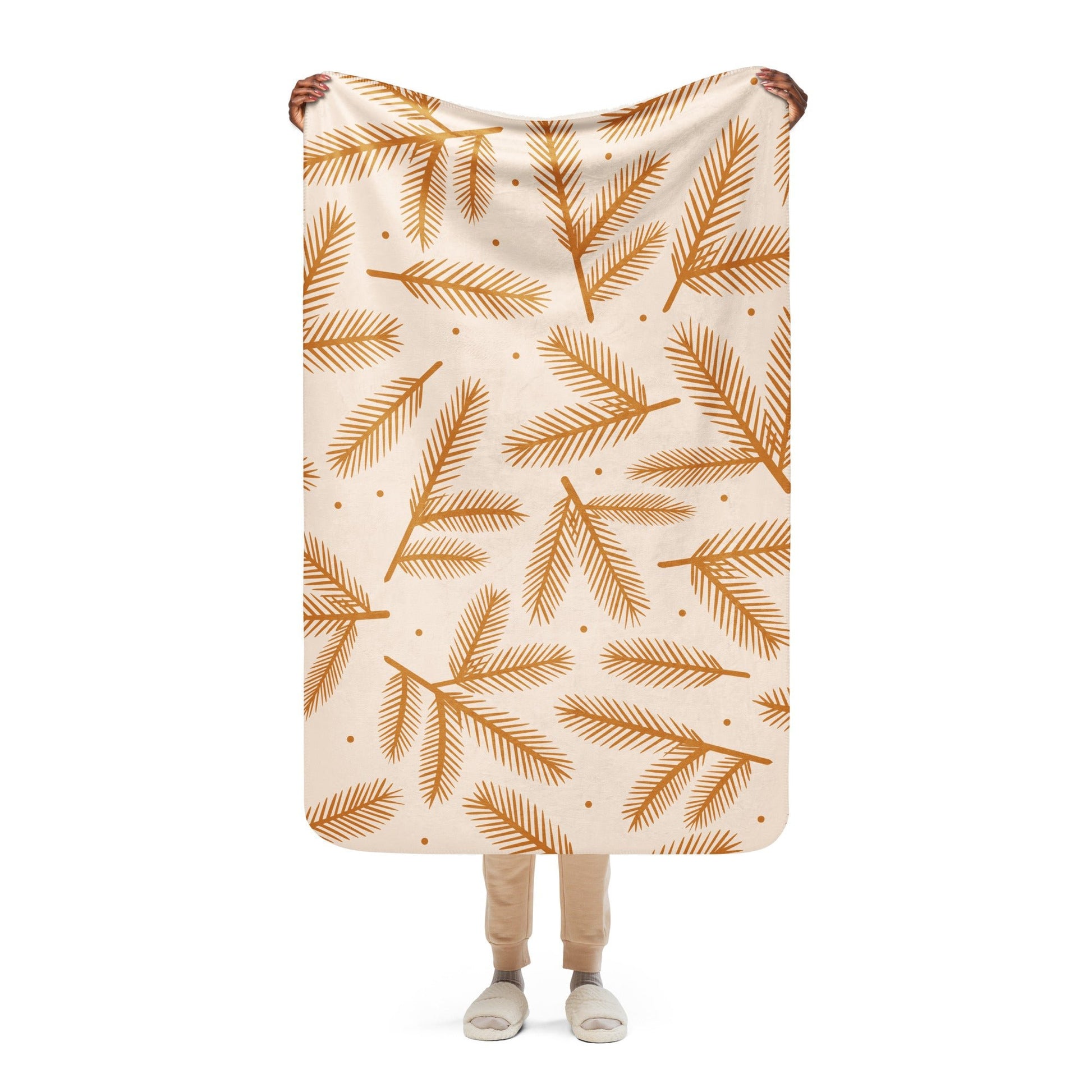 Spruce Needles 37"x57" Sherpa blanket - Bull & Node