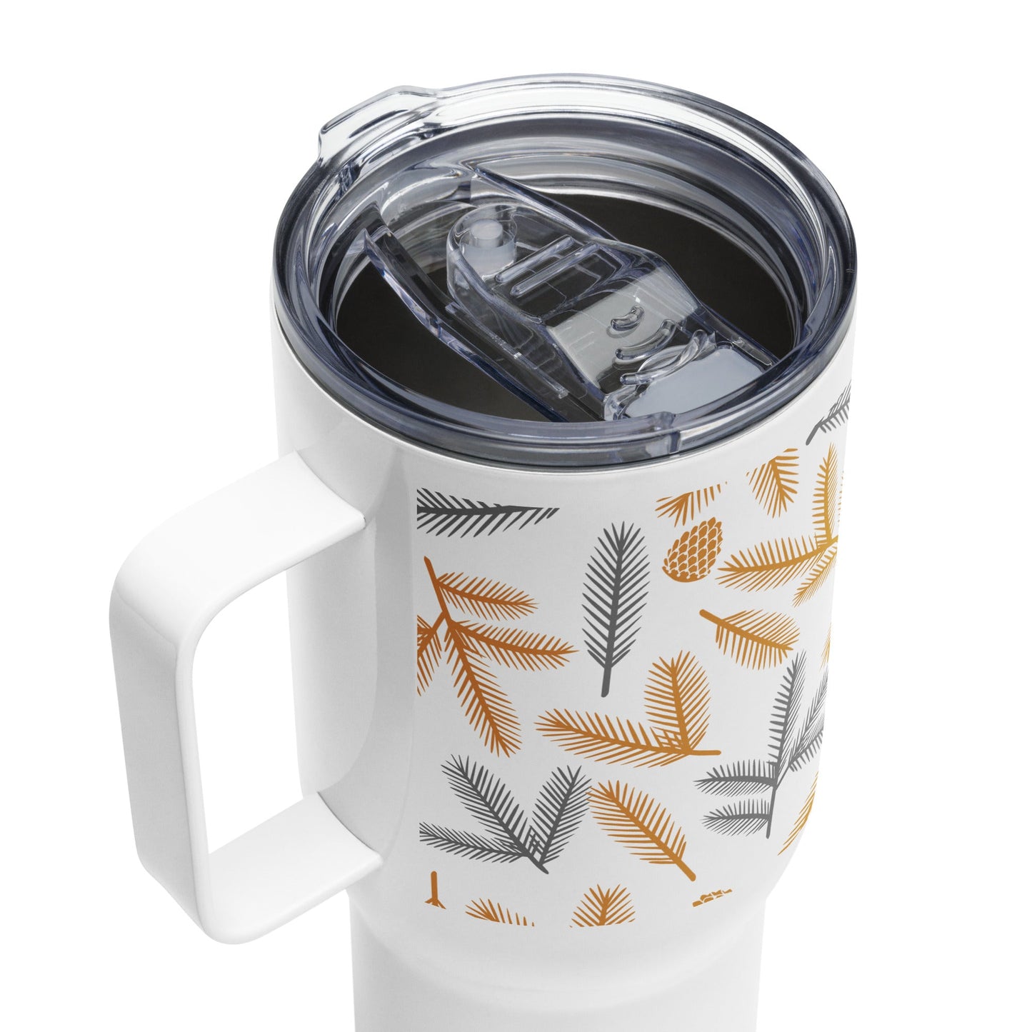 Spruce Needles Travel mug with a handle - Bull & Node