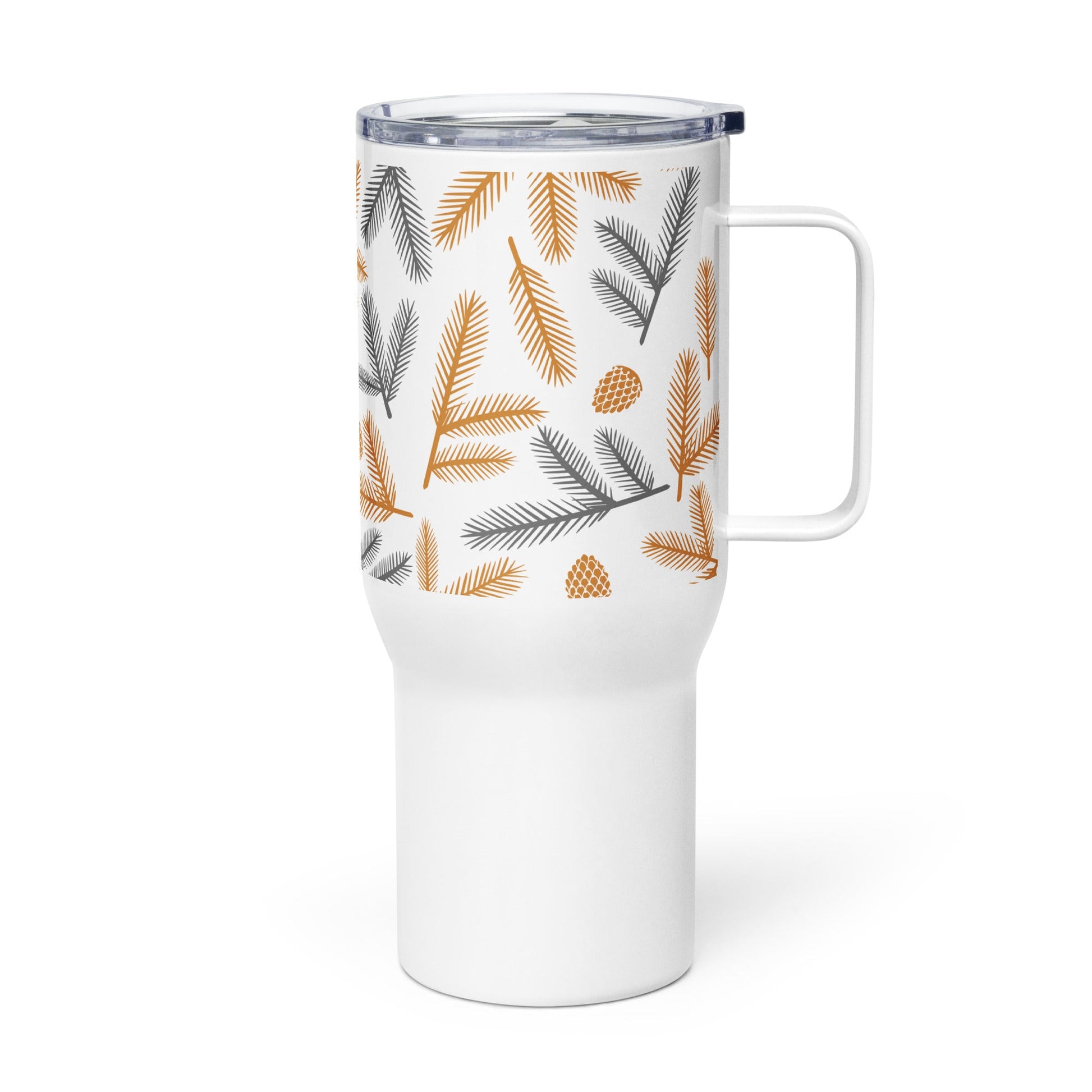 Spruce Needles Travel mug with a handle - Bull & Node