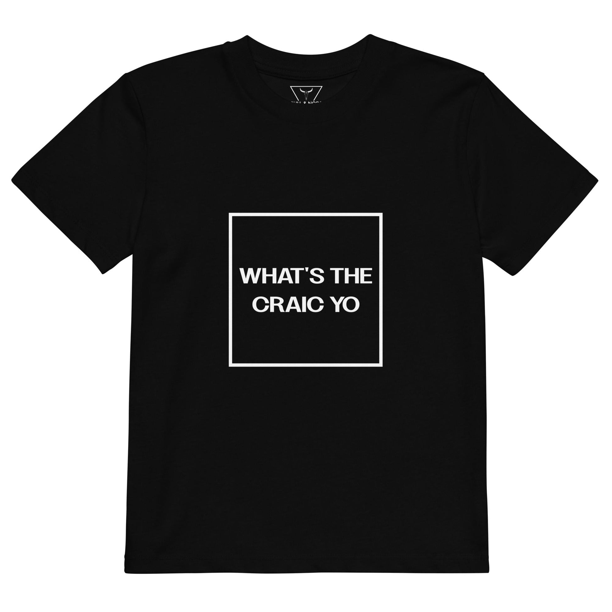 THE CRAIC black Organic cotton kids t-shirt - Bull & Node