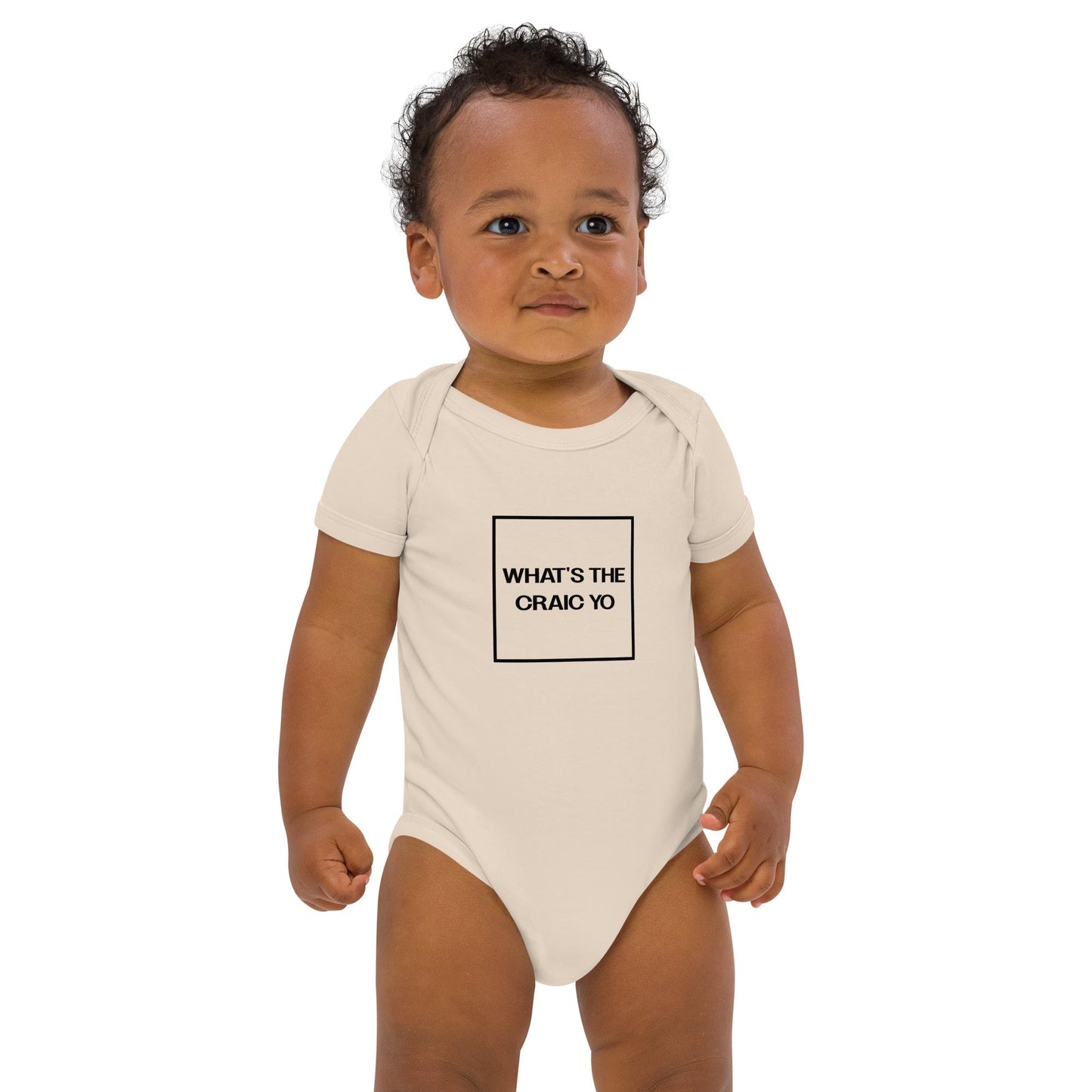 THE CRAIC natural Organic cotton baby bodysuit - Bull & Node
