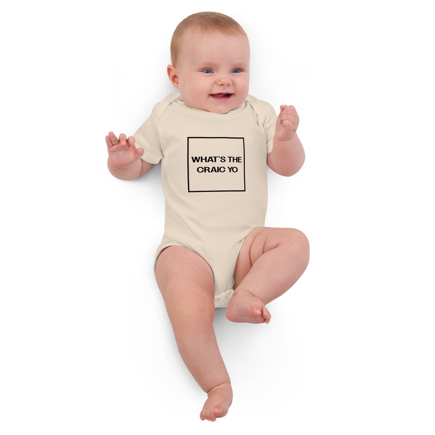 THE CRAIC natural Organic cotton baby bodysuit - Bull & Node