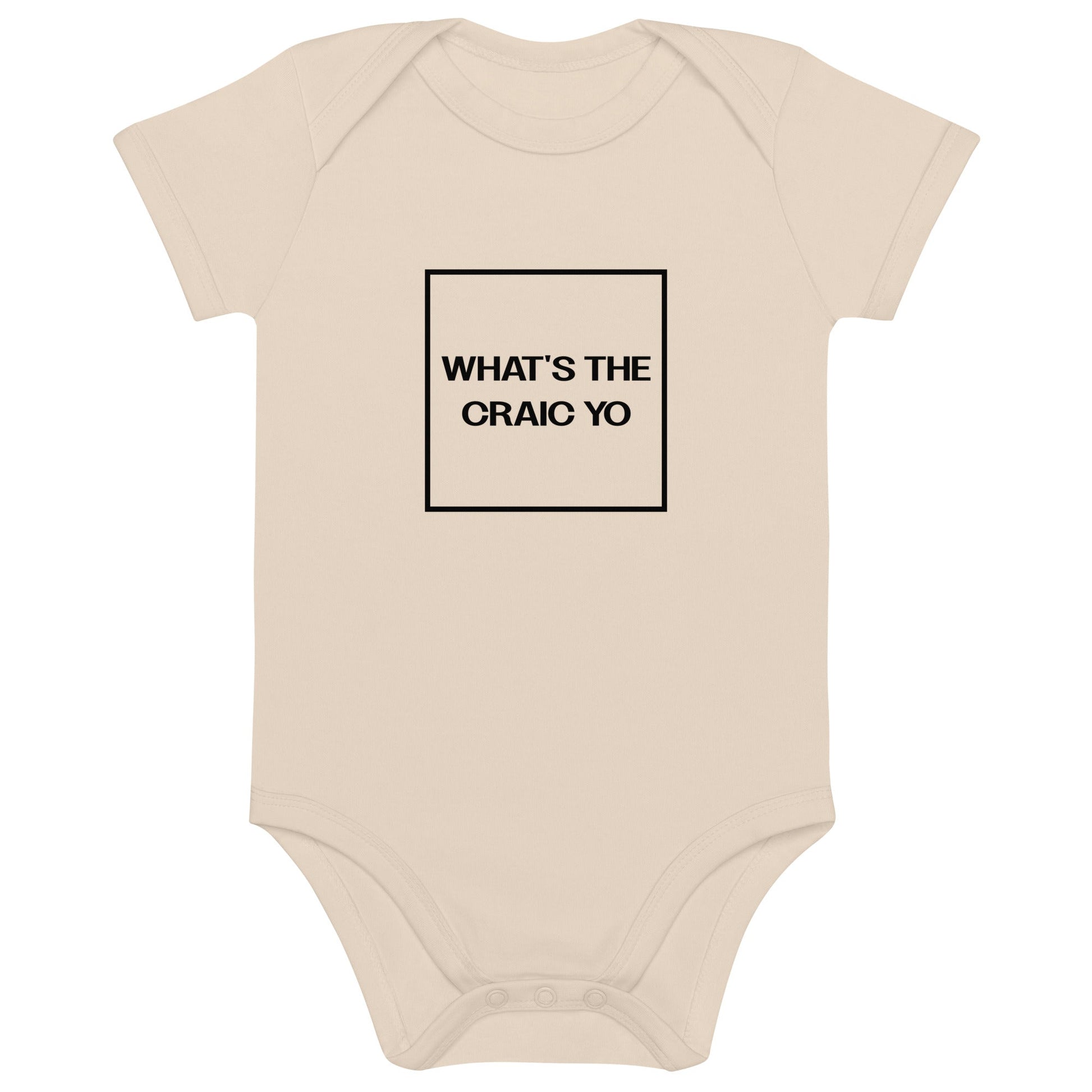 THE CRAIC natural Organic cotton baby bodysuit - Bull & Node
