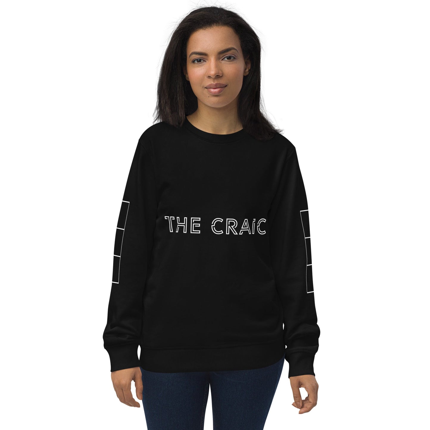 THE CRAIC Unisex black organic sweatshirt - Bull & Node