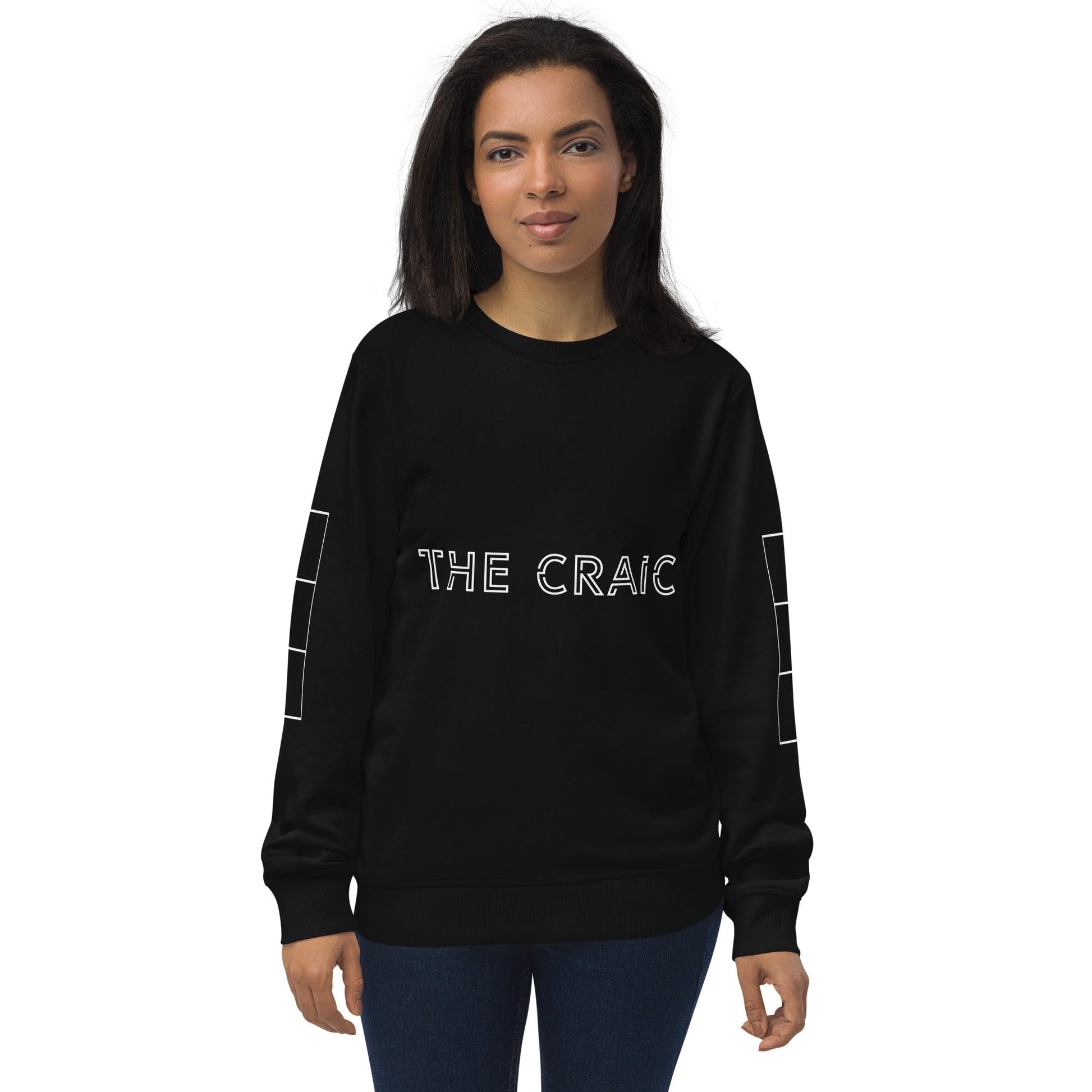 THE CRAIC Unisex black organic sweatshirt - Bull & Node