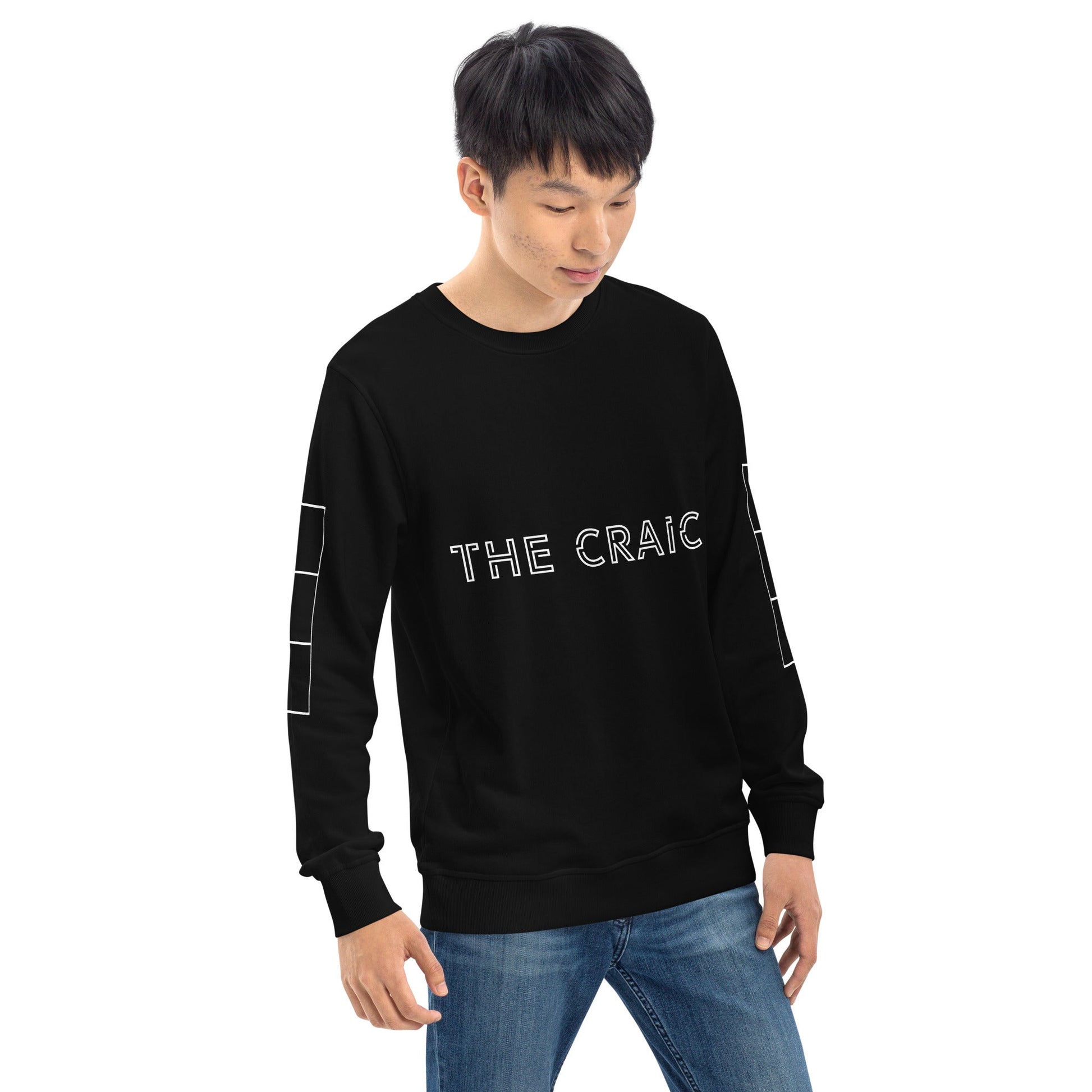 THE CRAIC Unisex black organic sweatshirt - Bull & Node