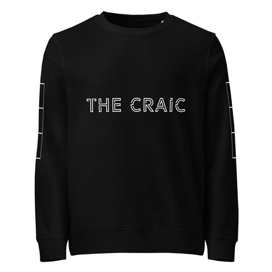 THE CRAIC Unisex black organic sweatshirt - Bull & Node
