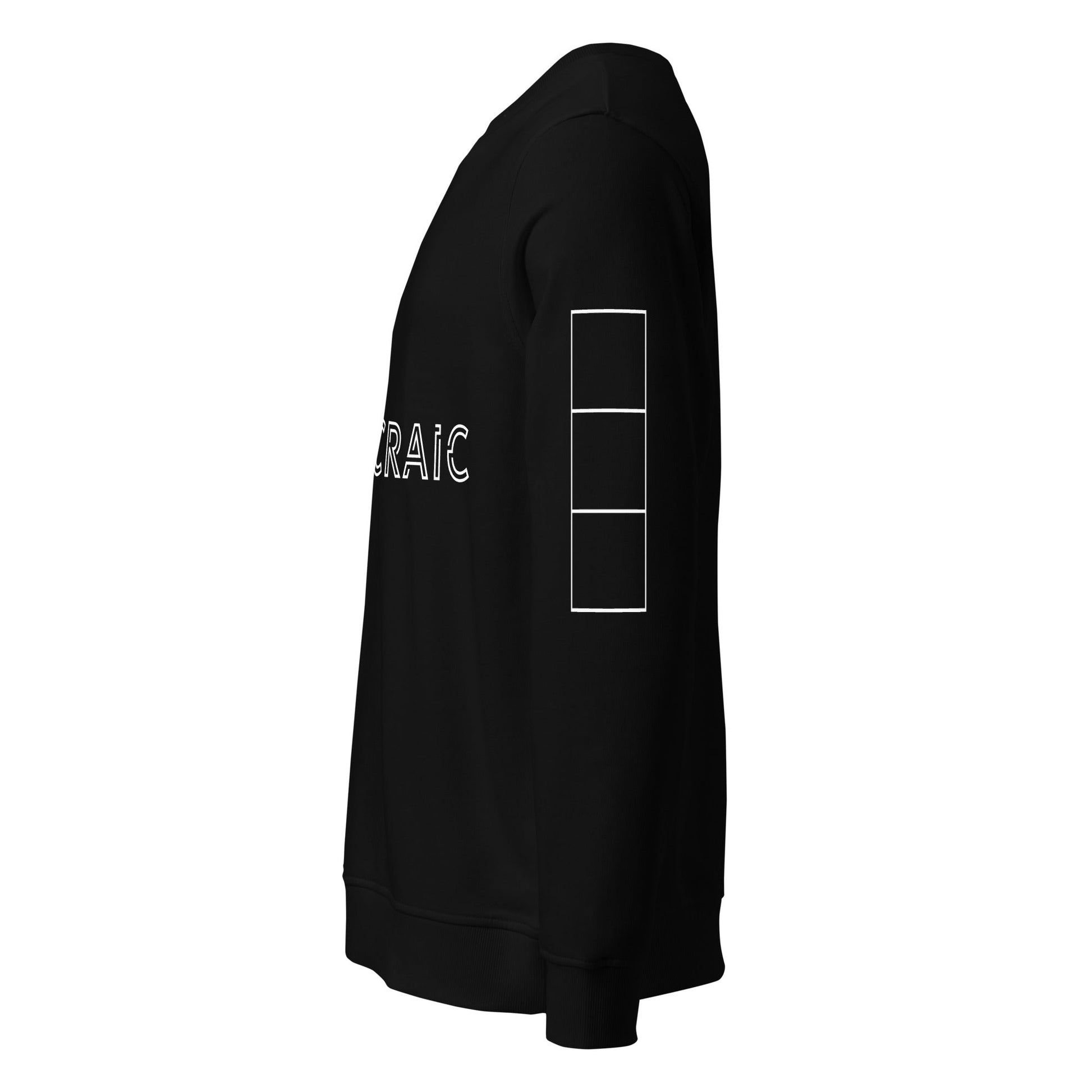 THE CRAIC Unisex black organic sweatshirt - Bull & Node