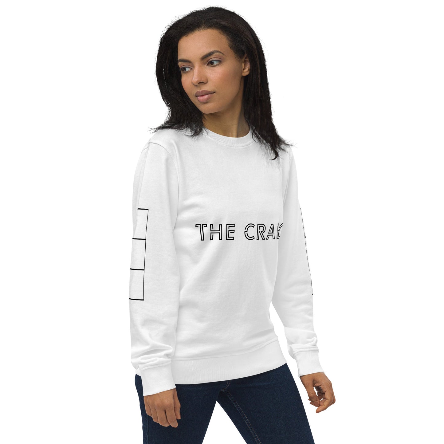 THE CRAIC Unisex white organic sweatshirt - Bull & Node
