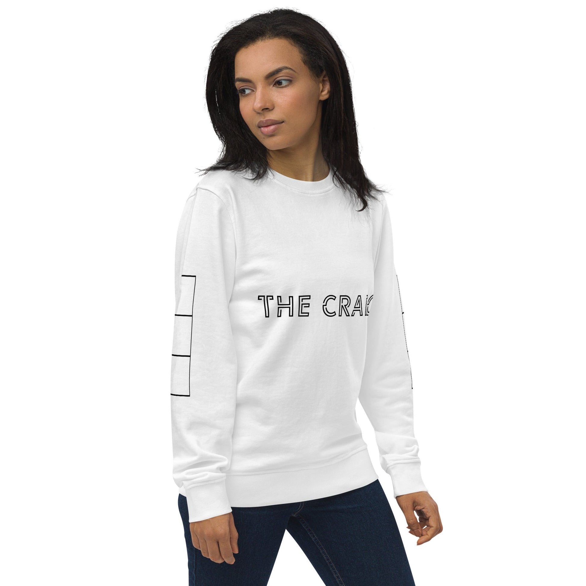 THE CRAIC Unisex white organic sweatshirt - Bull & Node