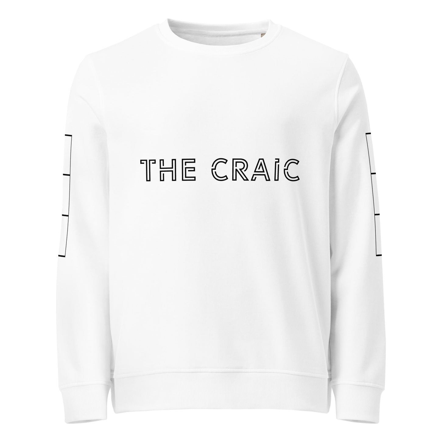 THE CRAIC Unisex white organic sweatshirt - Bull & Node