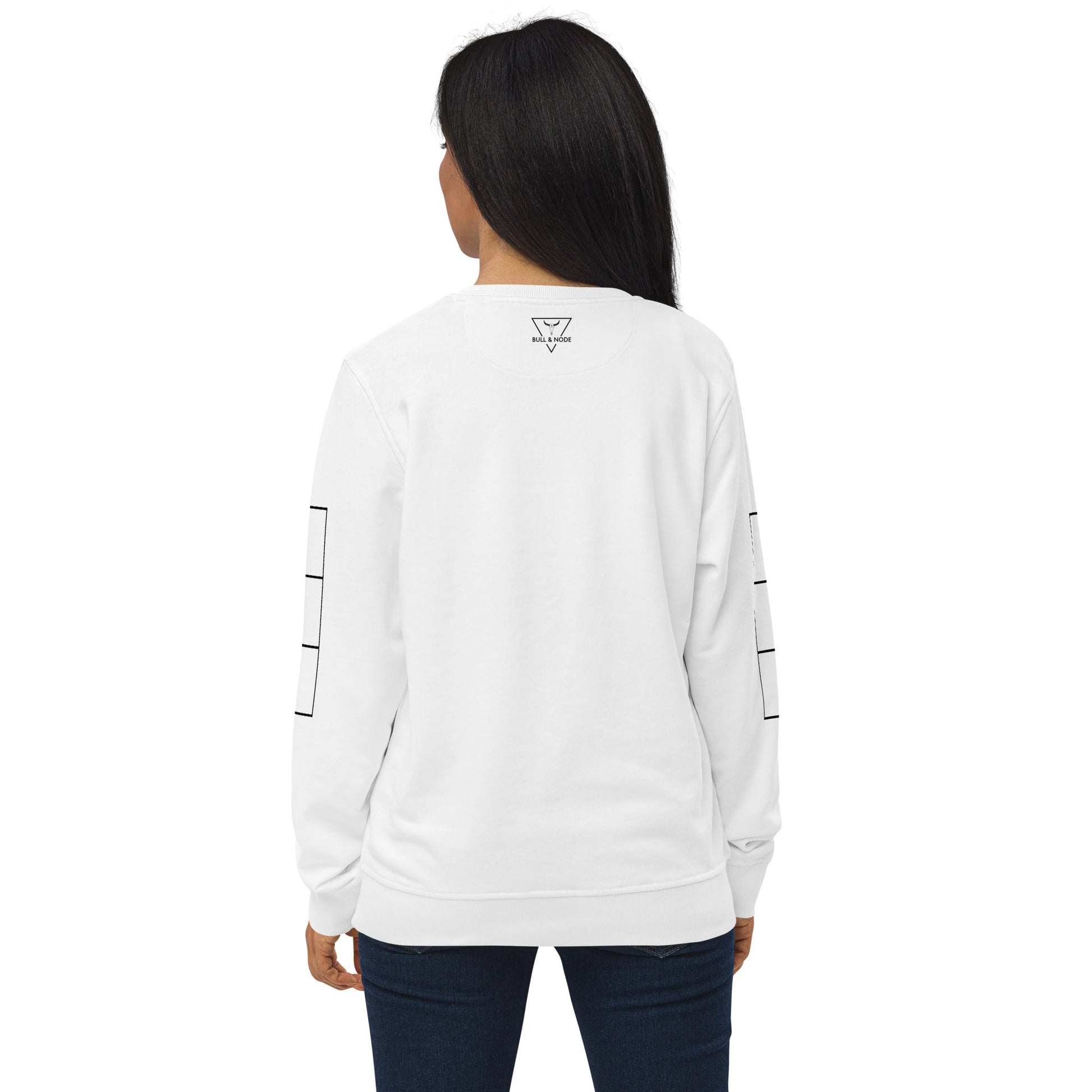 THE CRAIC Unisex white organic sweatshirt - Bull & Node