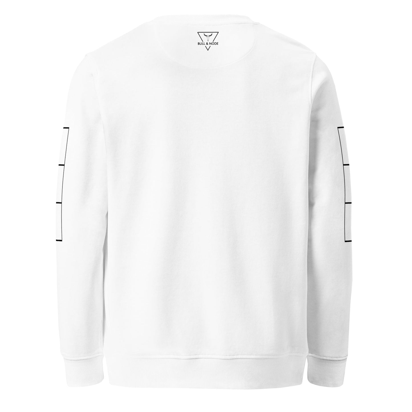THE CRAIC Unisex white organic sweatshirt - Bull & Node