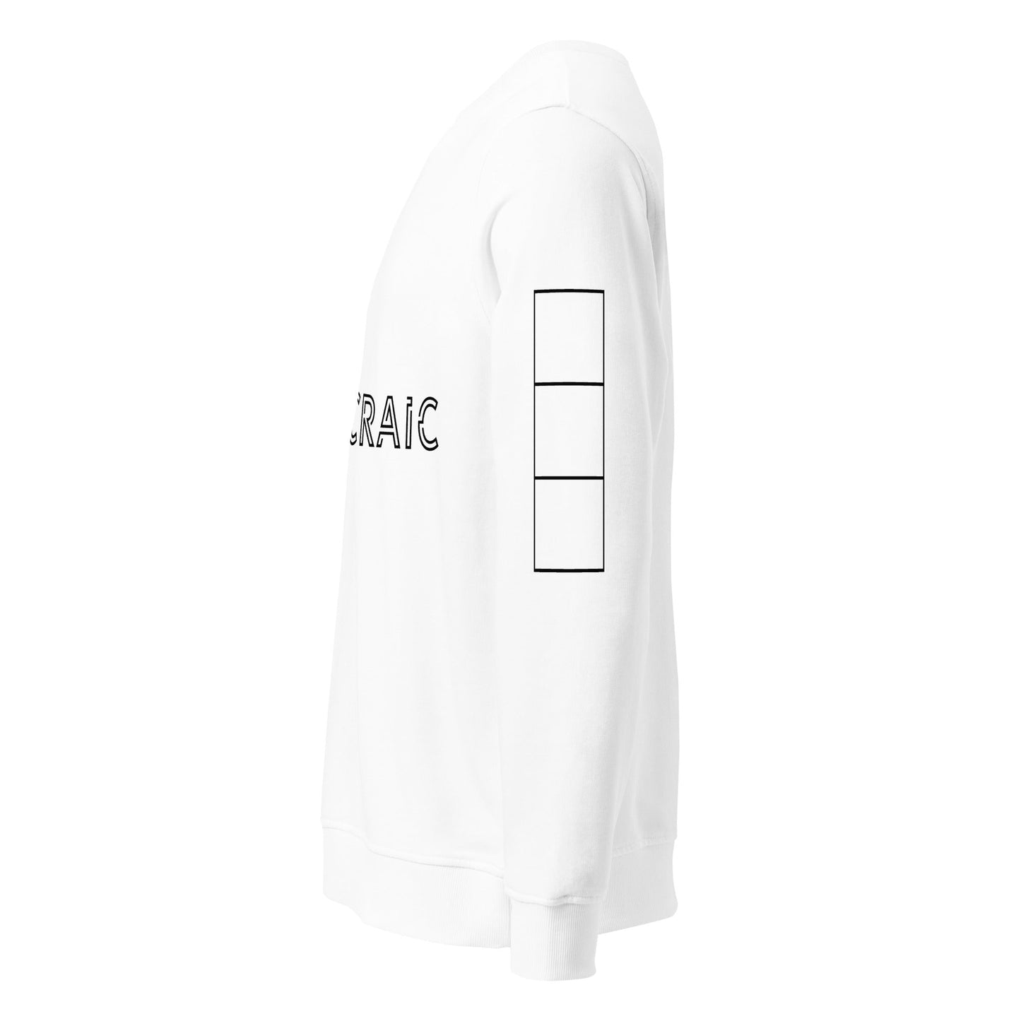 THE CRAIC Unisex white organic sweatshirt - Bull & Node