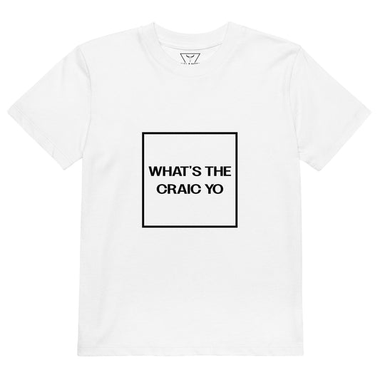 THE CRAIC white Organic cotton kids t-shirt - Bull & Node