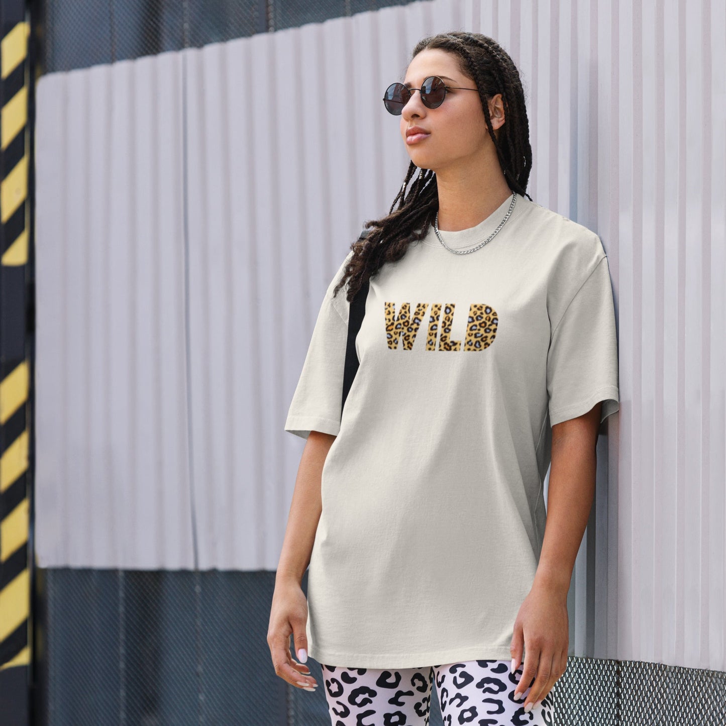 WIL Women's bone oversized faded t-shirt - Bull & Node