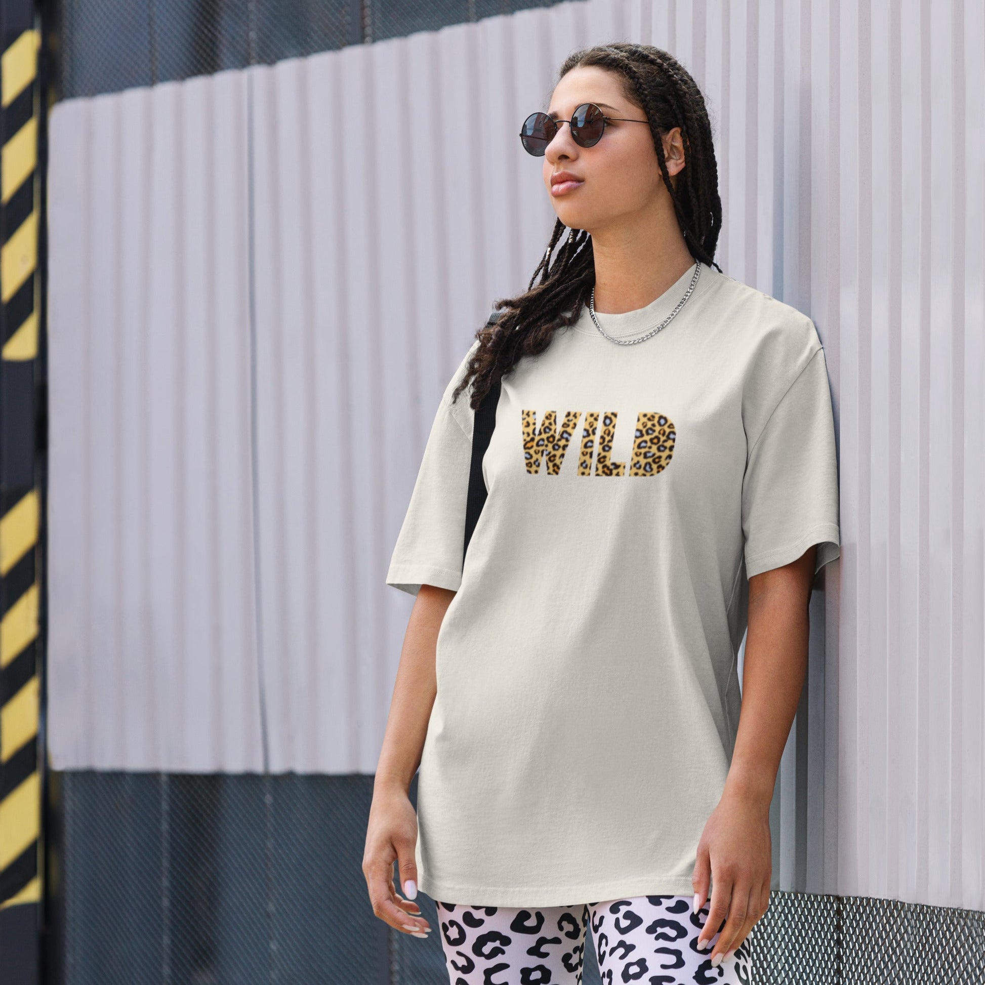 WIL Women's bone oversized faded t-shirt - Bull & Node