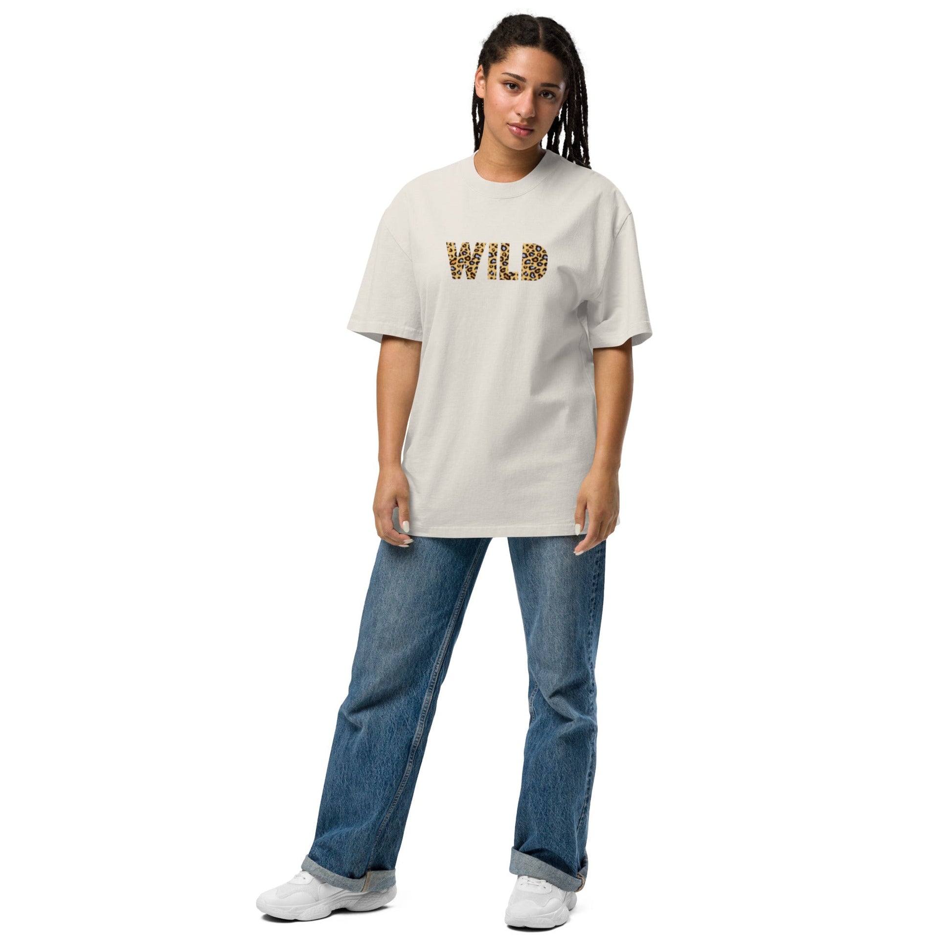 WIL Women's bone oversized faded t-shirt - Bull & Node