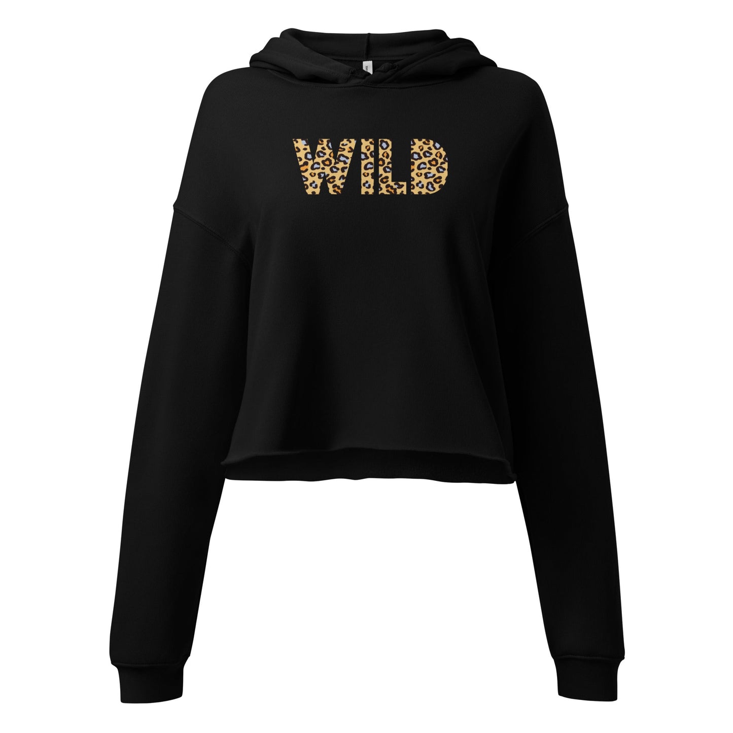 WILD Women's black crop Hoodie - Bull & Node