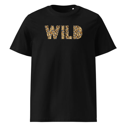 WILD Women's black organic cotton t-shirt - Bull & Node