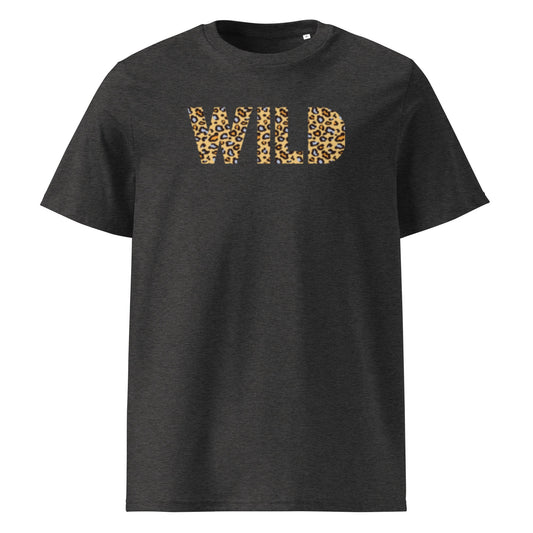 WILD Women's dark heather grey organic cotton t-shirt - Bull & Node