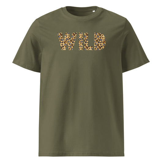 WILD Women's khaki organic cotton t-shirt - Bull & Node