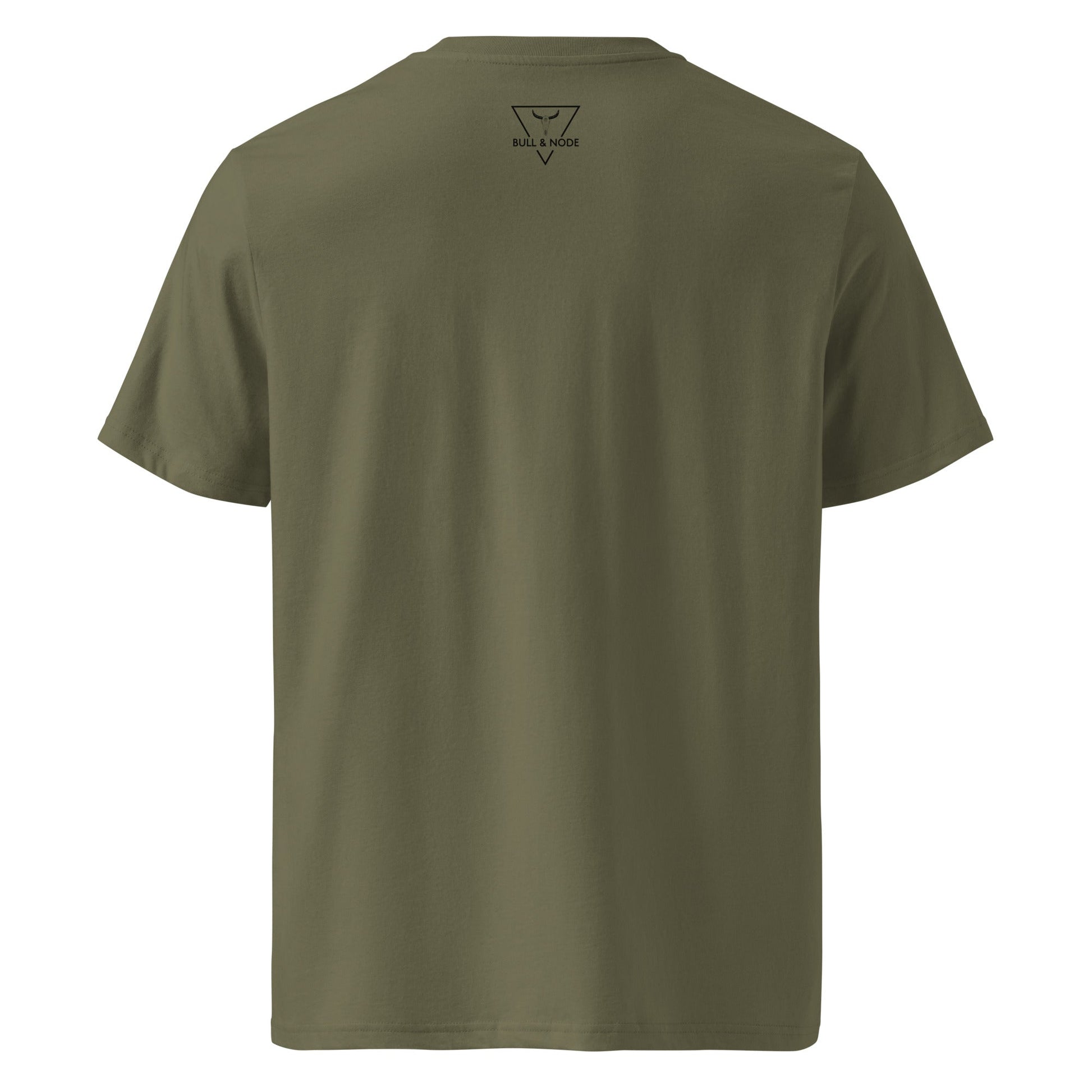 WILD Women's khaki organic cotton t-shirt - Bull & Node