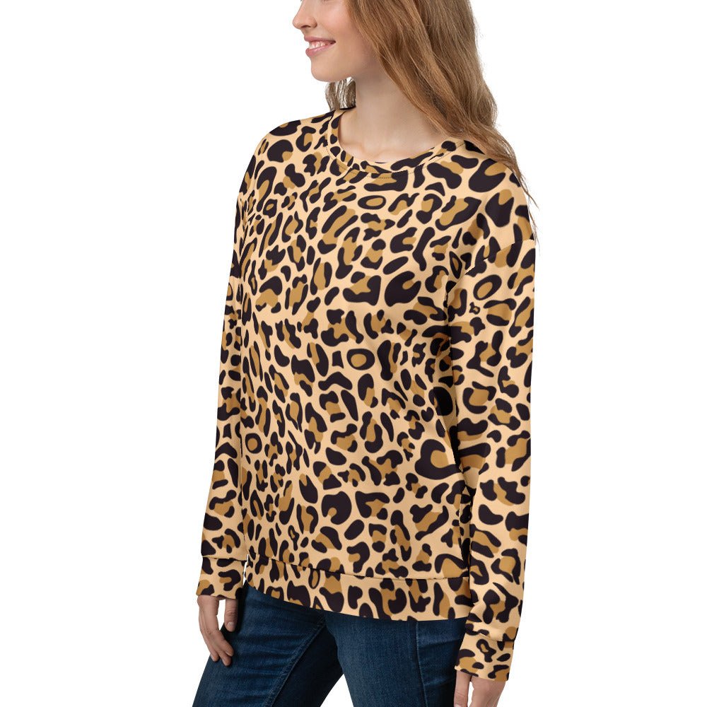 Women's leopard print sweatshirt - Bull & Node