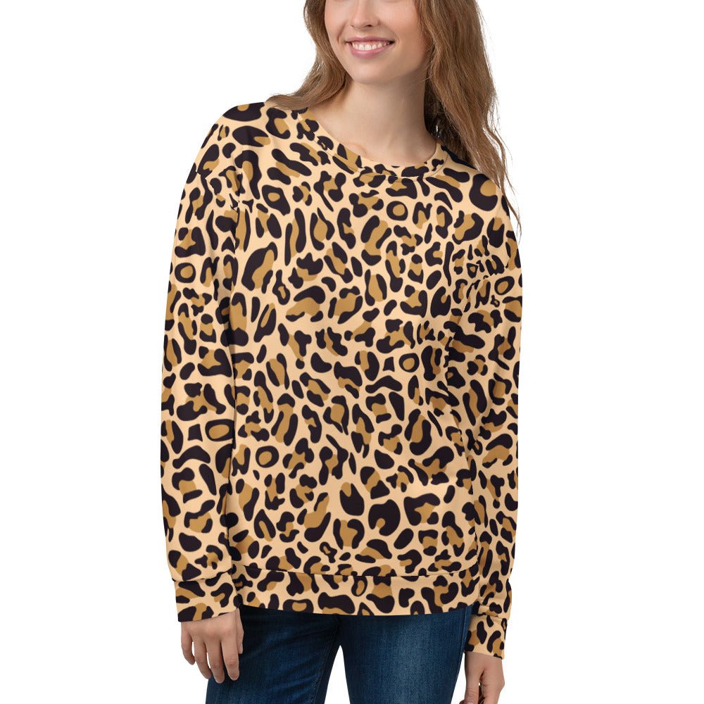 Women's leopard print sweatshirt - Bull & Node