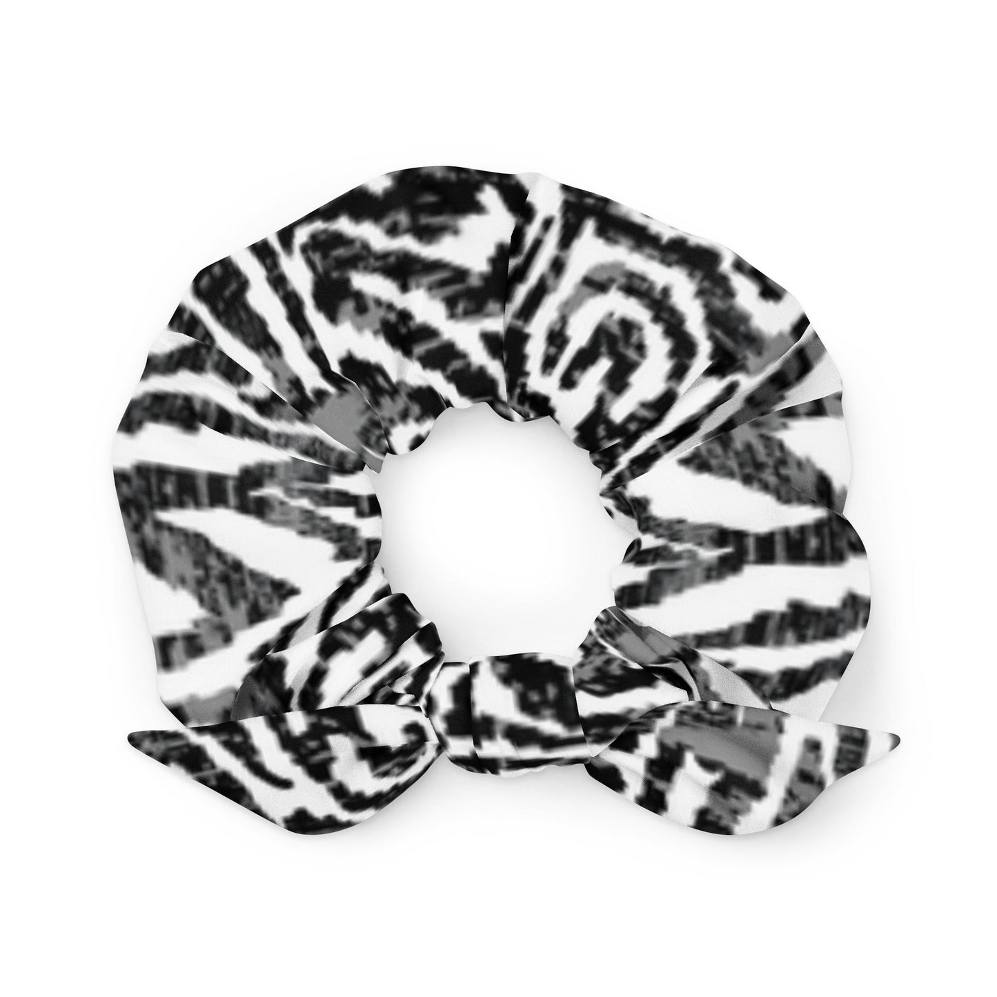 Zebra print recycled HairScrunchie - Bull & Node