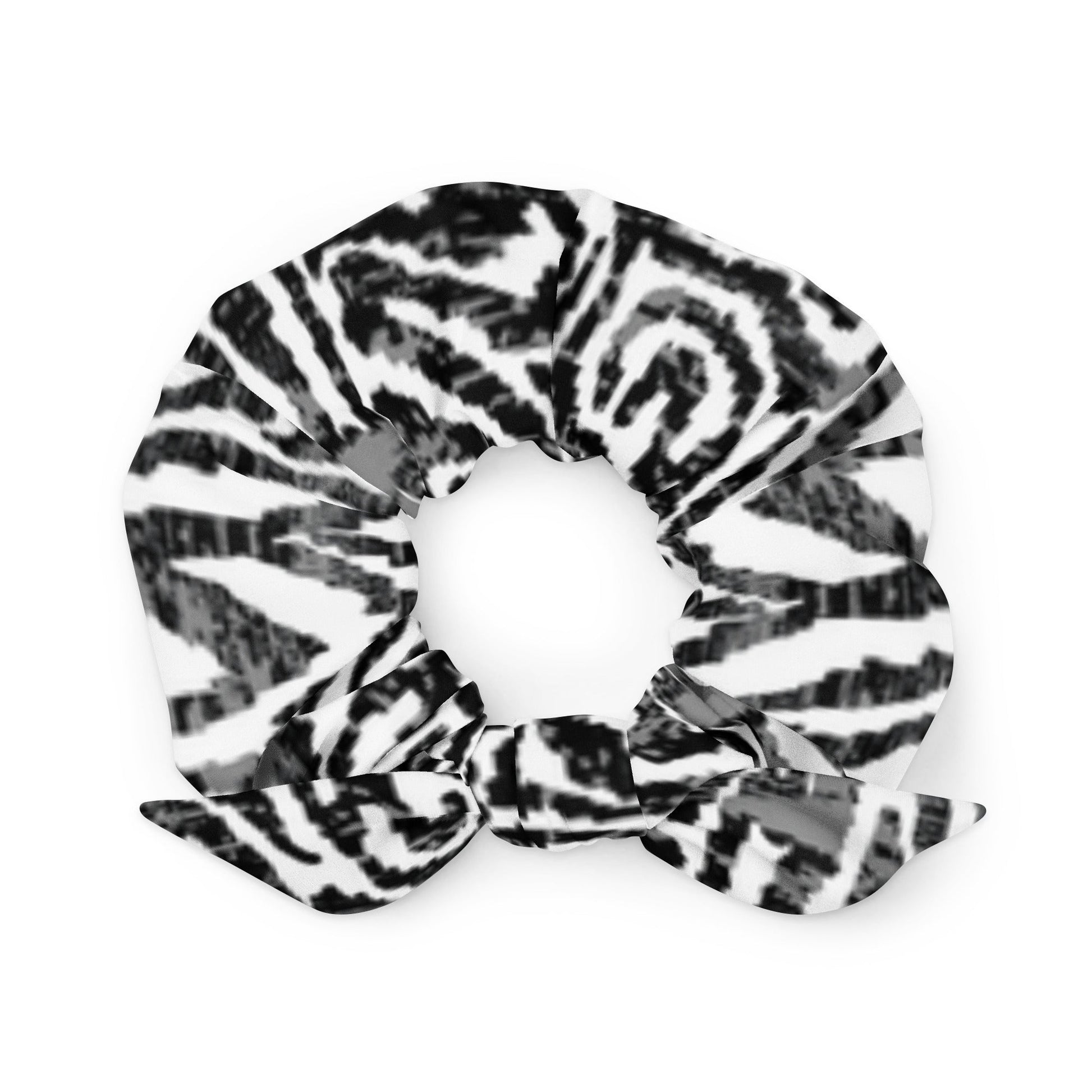 Zebra print recycled HairScrunchie - Bull & Node