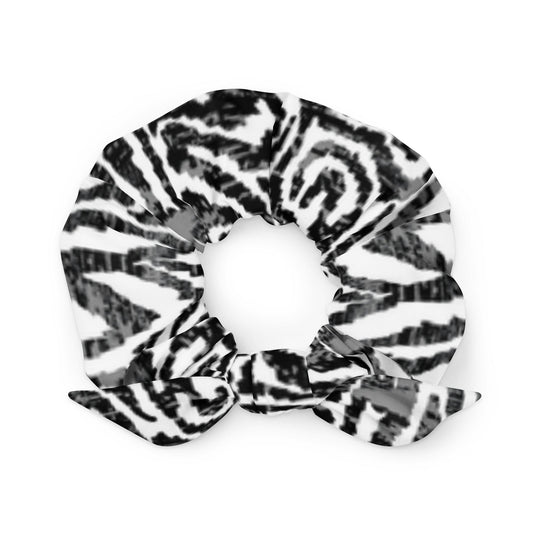 Zebra print recycled HairScrunchie - Bull & Node