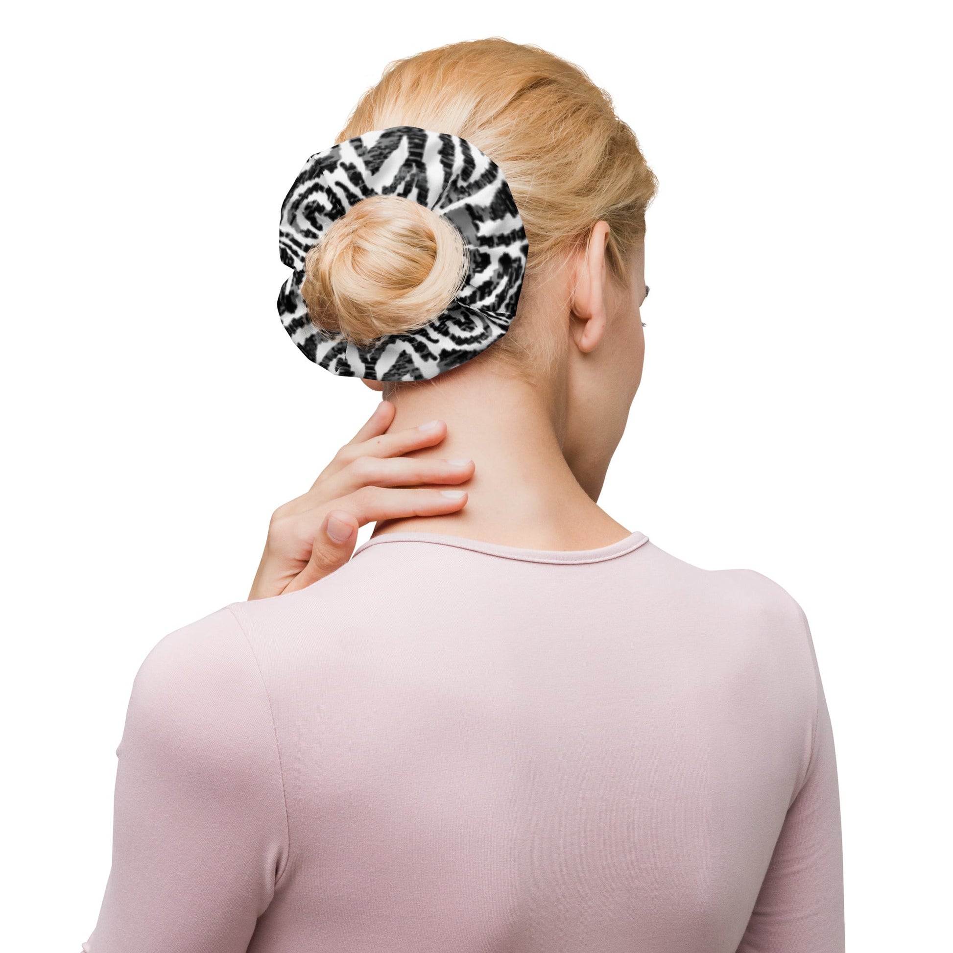Zebra print recycled Hair Scrunchie - Bull & Node